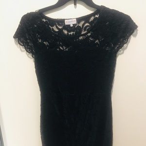 Black lace dress